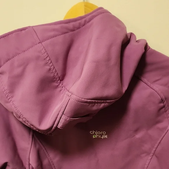 Choco Pie Purple Hooded Softshell Coat - Picture 7 of 7